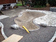 Teichrand-abschluss: Sehr flexible formgebung